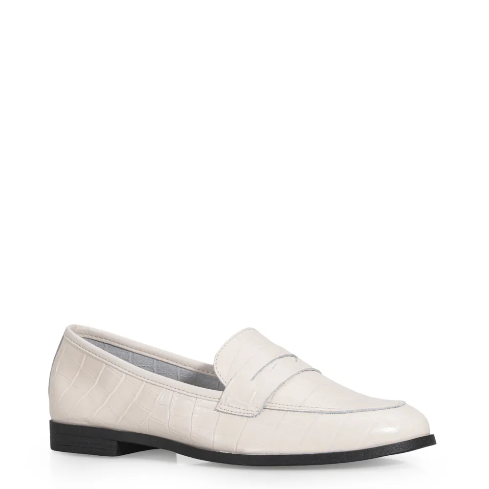 Mocassim Couro Off White