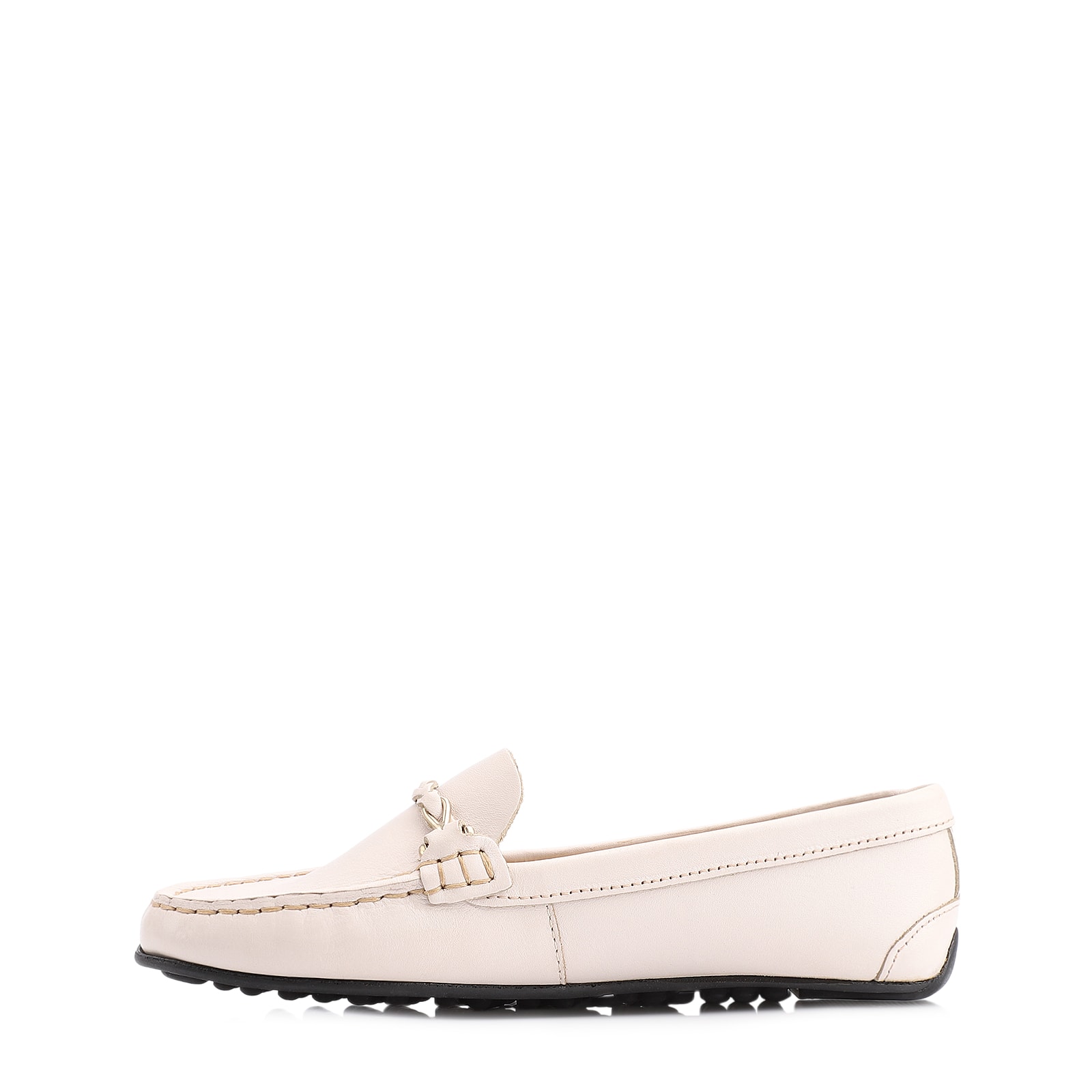 Mocassim Couro Off White