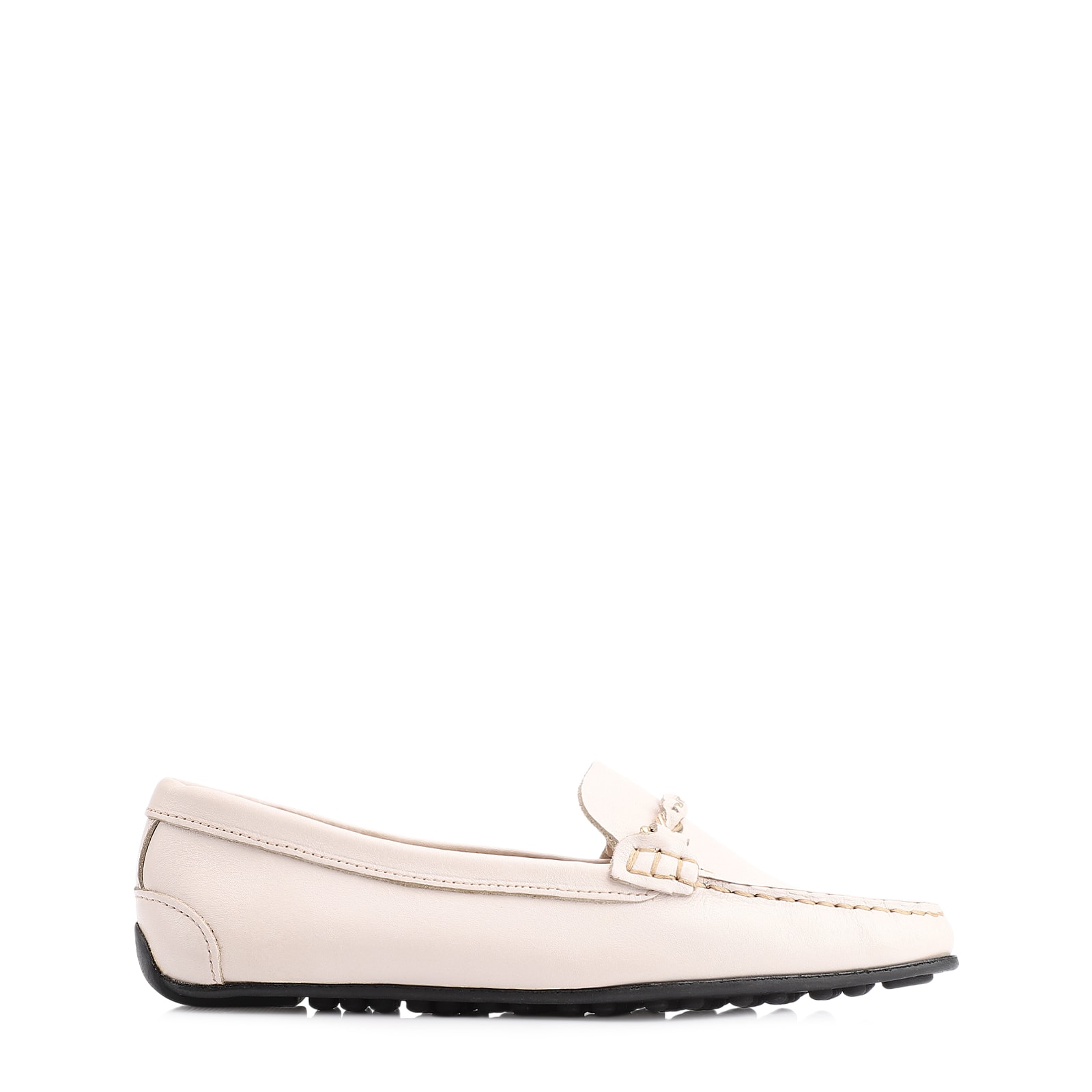 Mocassim Couro Off White