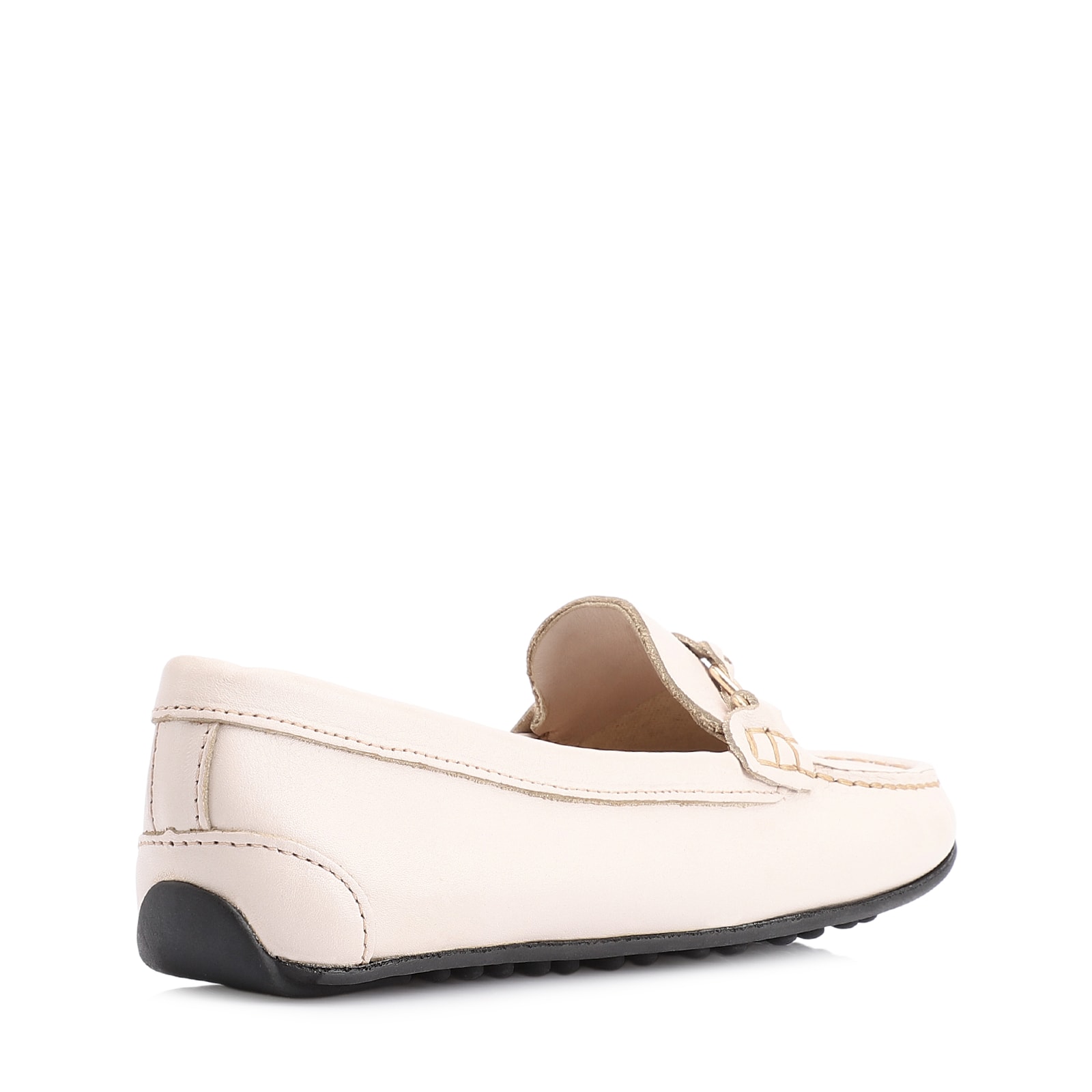 Mocassim Couro Off White