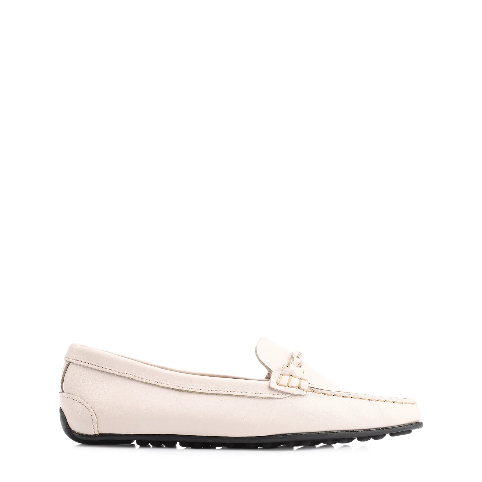 Mocassim Couro Off White