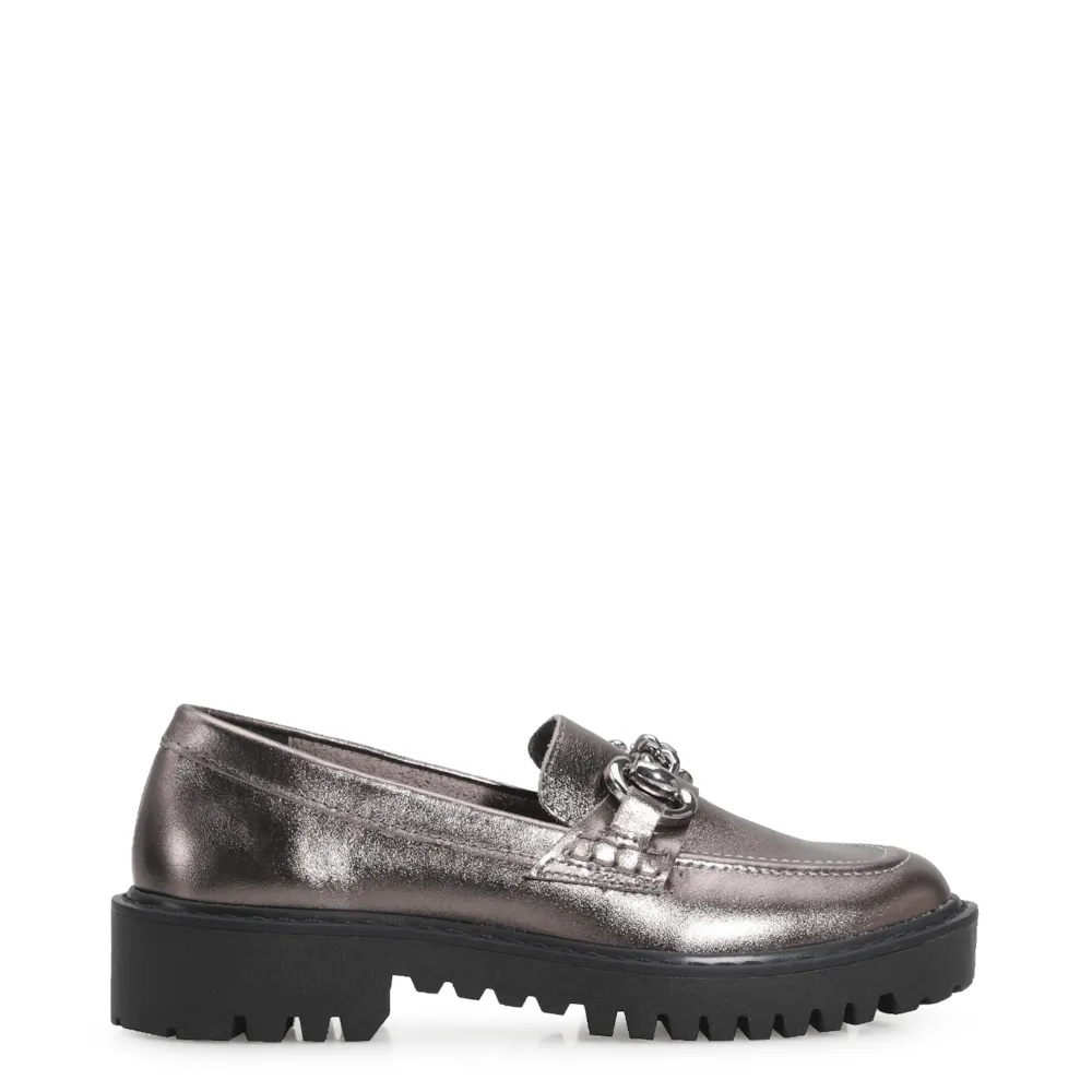 Mocassim Couro Prata - imagem 3