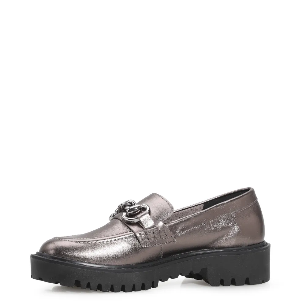 Mocassim Couro Prata - imagem 5