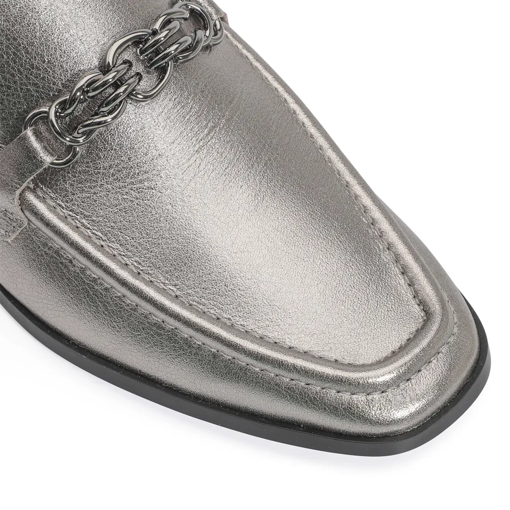 Mocassim Couro Prata - imagem 6