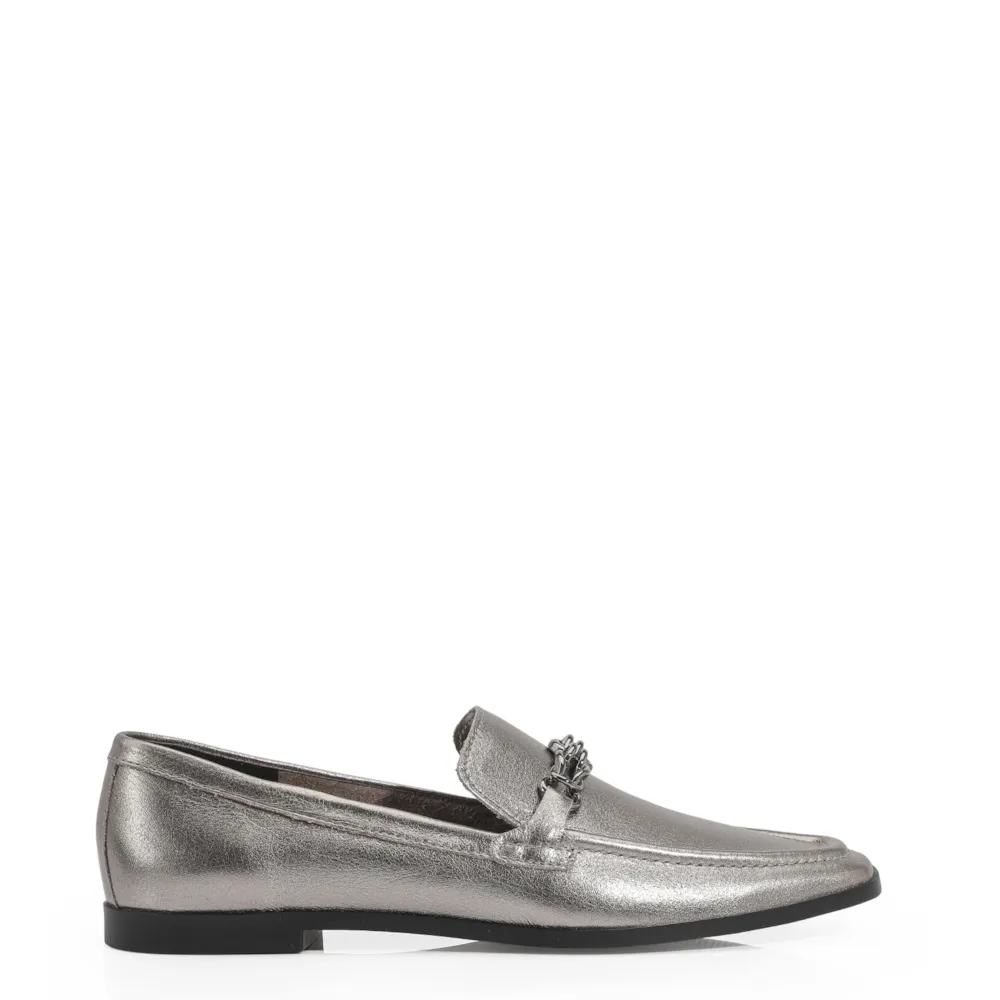 Mocassim Couro Prata - imagem 2