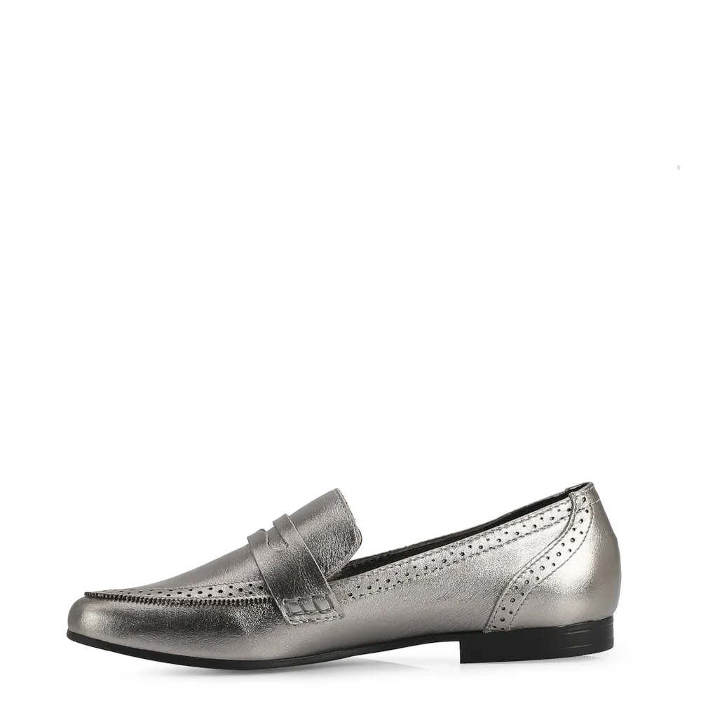 Mocassim Couro Prata - imagem 4