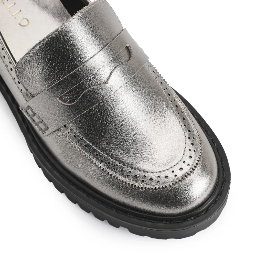 Mocassim Couro Prata - imagem 6