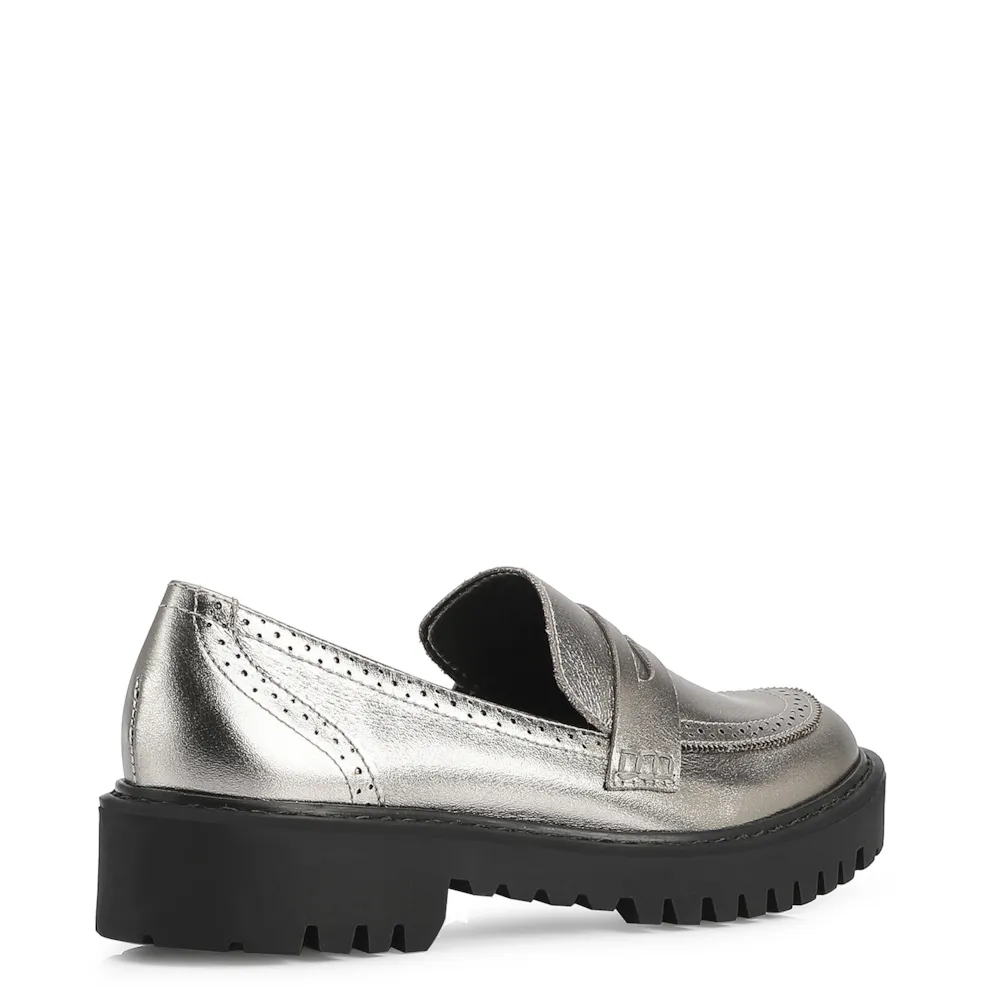 Mocassim Couro Prata - imagem 3