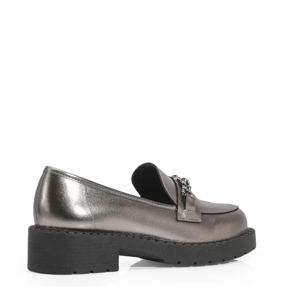 Mocassim Couro Prata - imagem 3