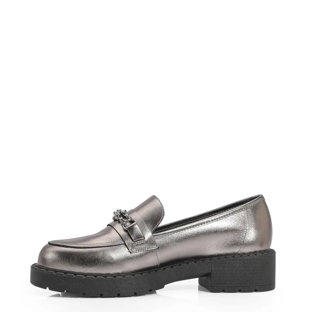 Mocassim Couro Prata - imagem 4