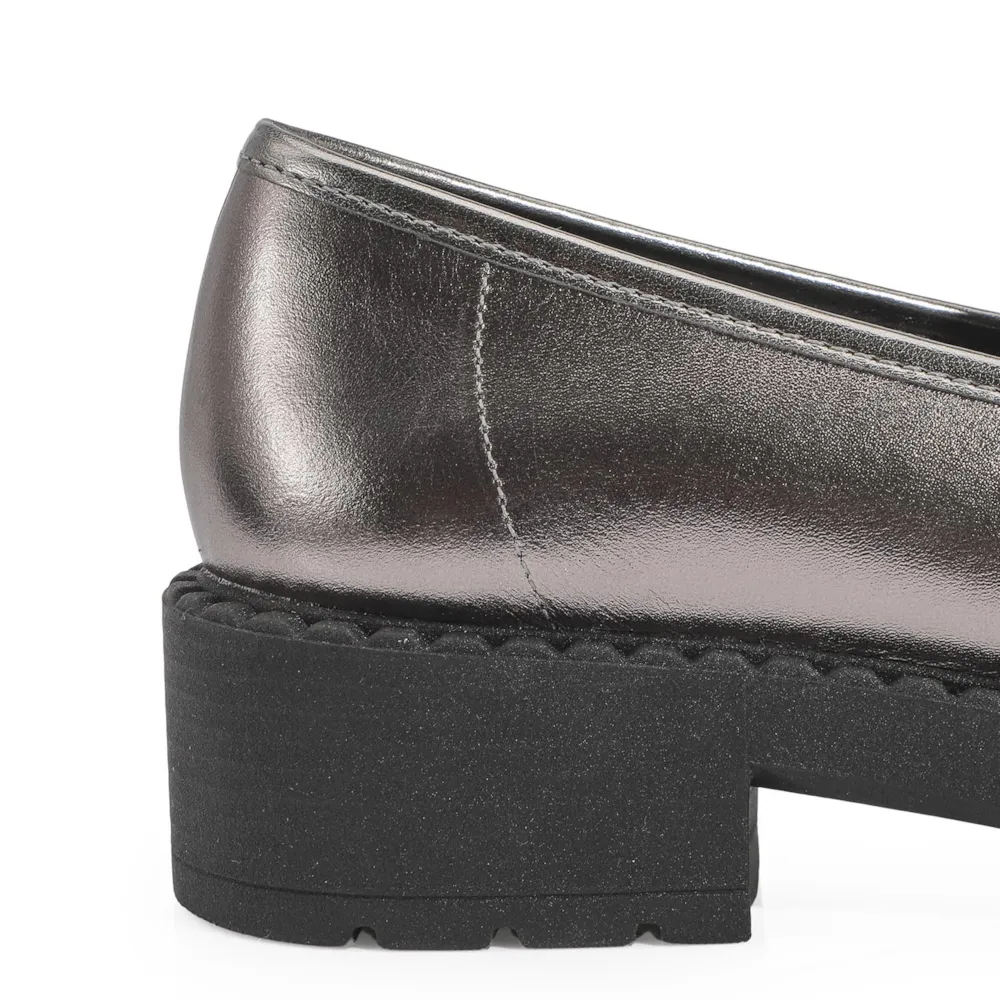Mocassim Couro Prata - imagem 7