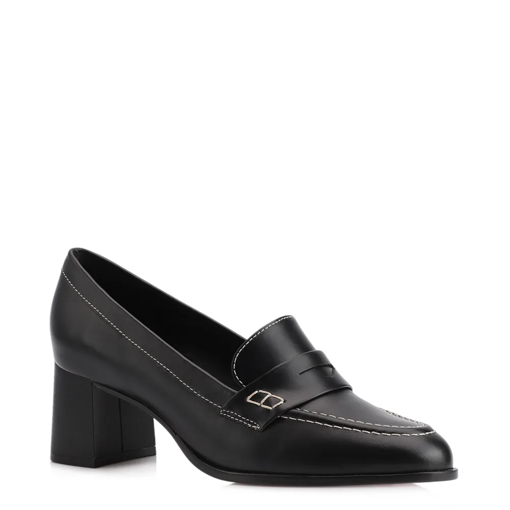 Mocassim Couro Preto