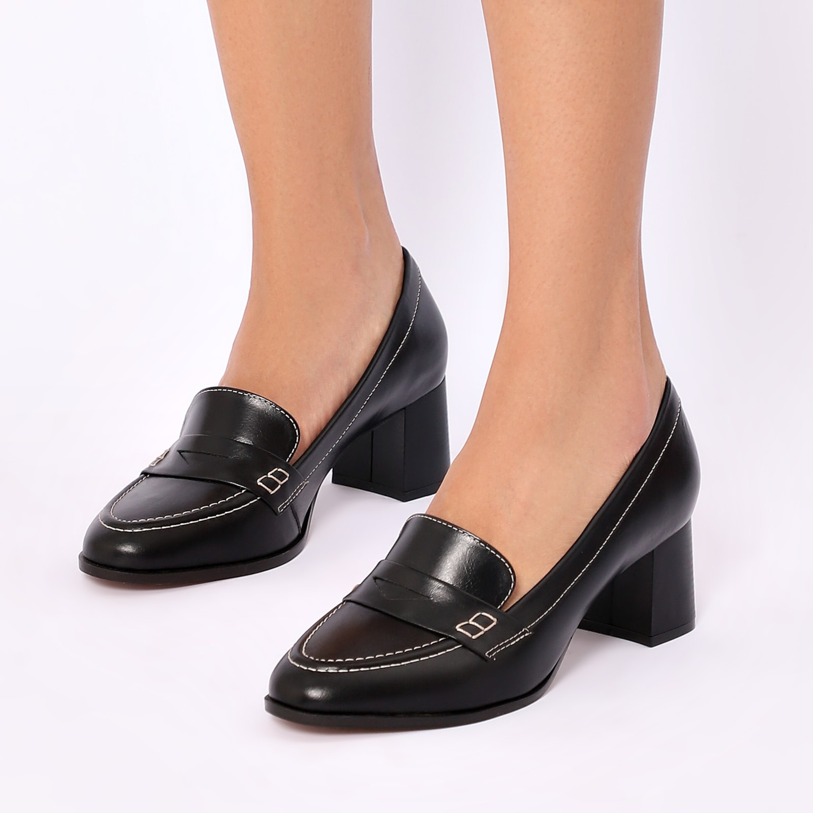 Mocassim Couro Preto