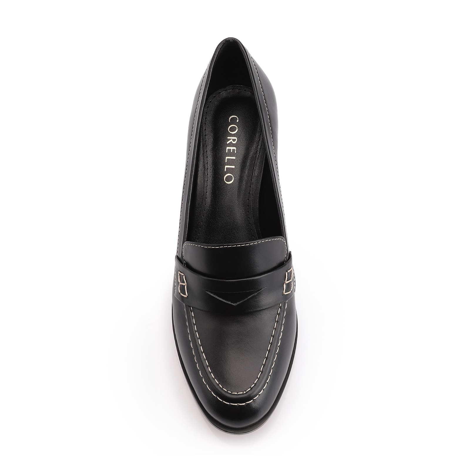 Mocassim Couro Preto