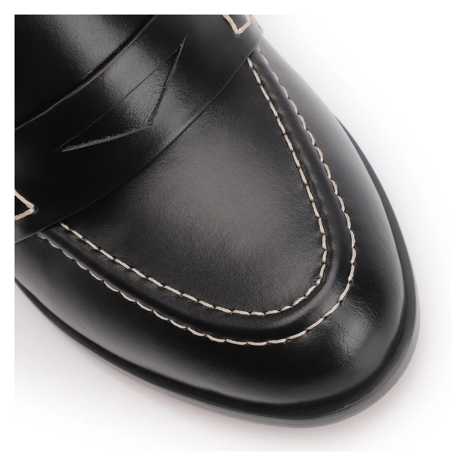 Mocassim Couro Preto