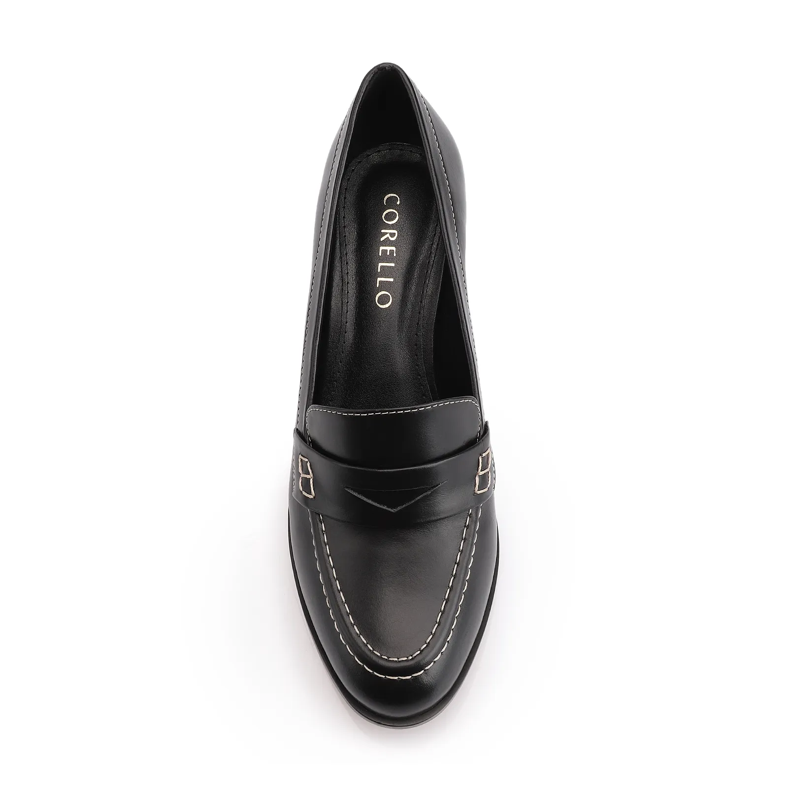 Mocassim Couro Preto