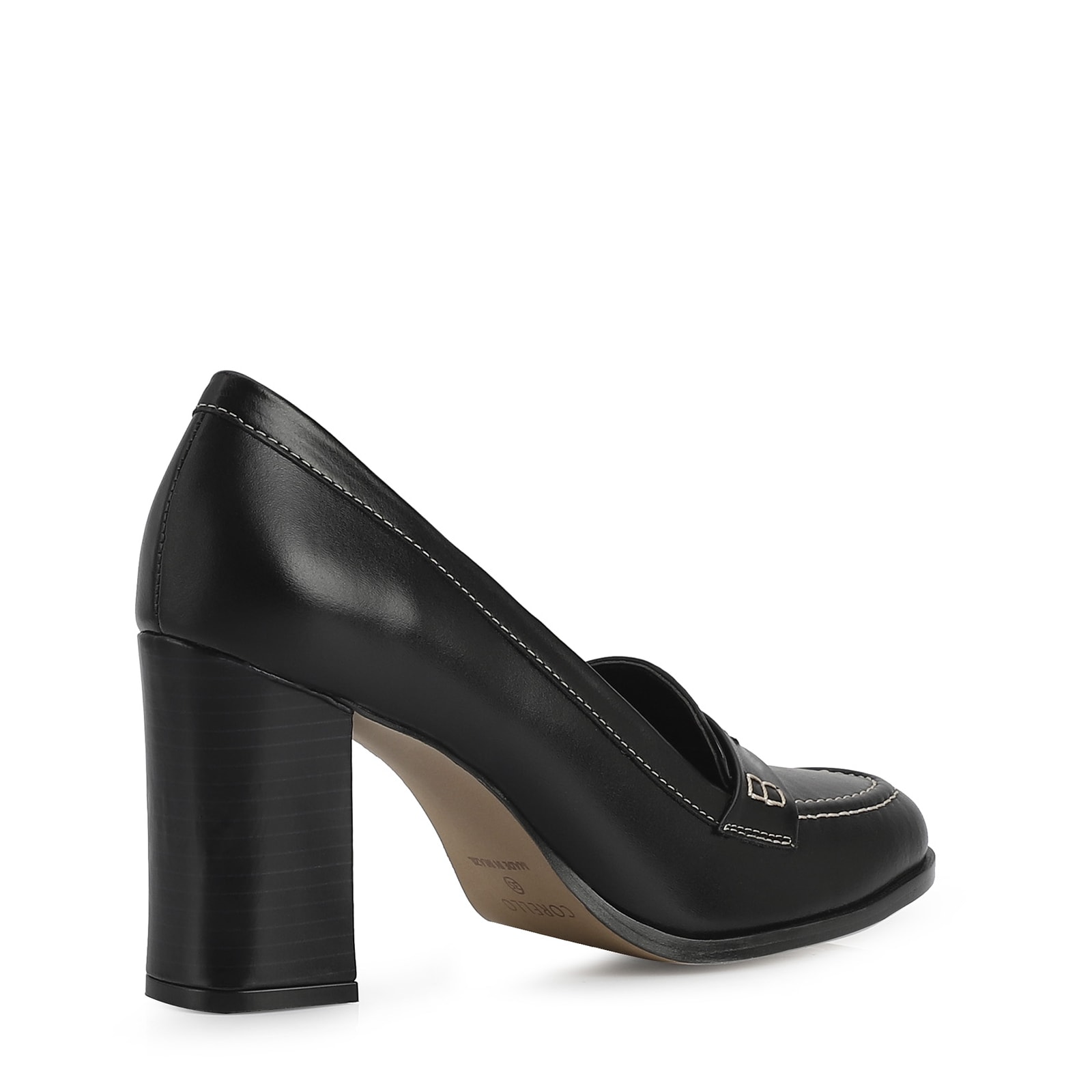 Mocassim Couro Preto