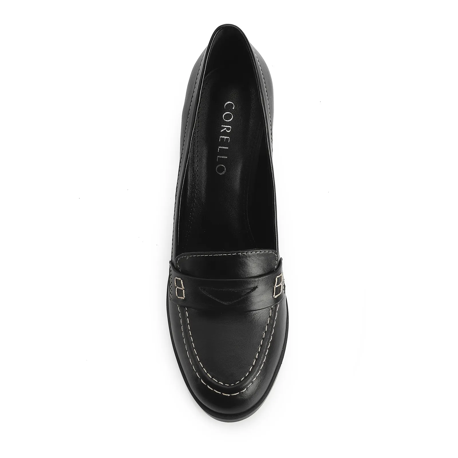 Mocassim Couro Preto