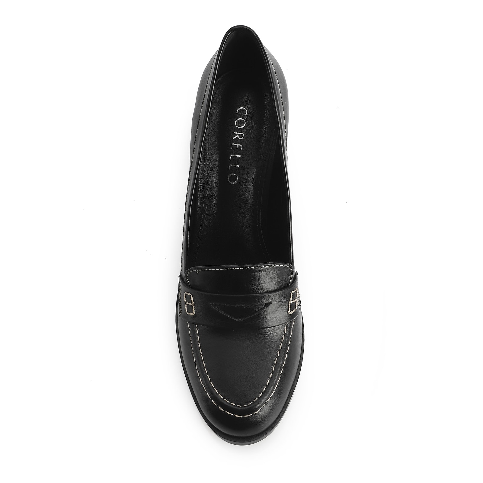 Mocassim Couro Preto