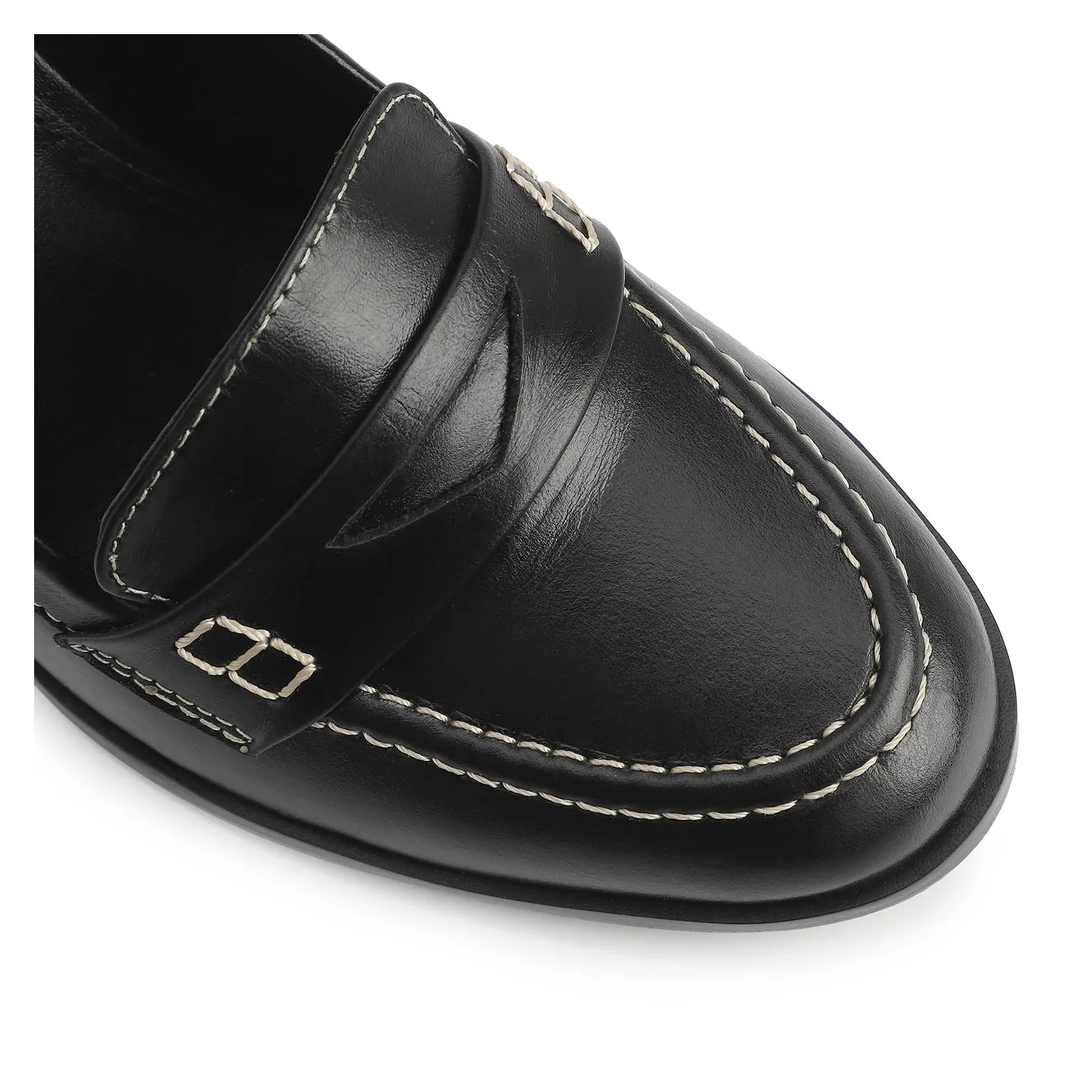 Mocassim Couro Preto