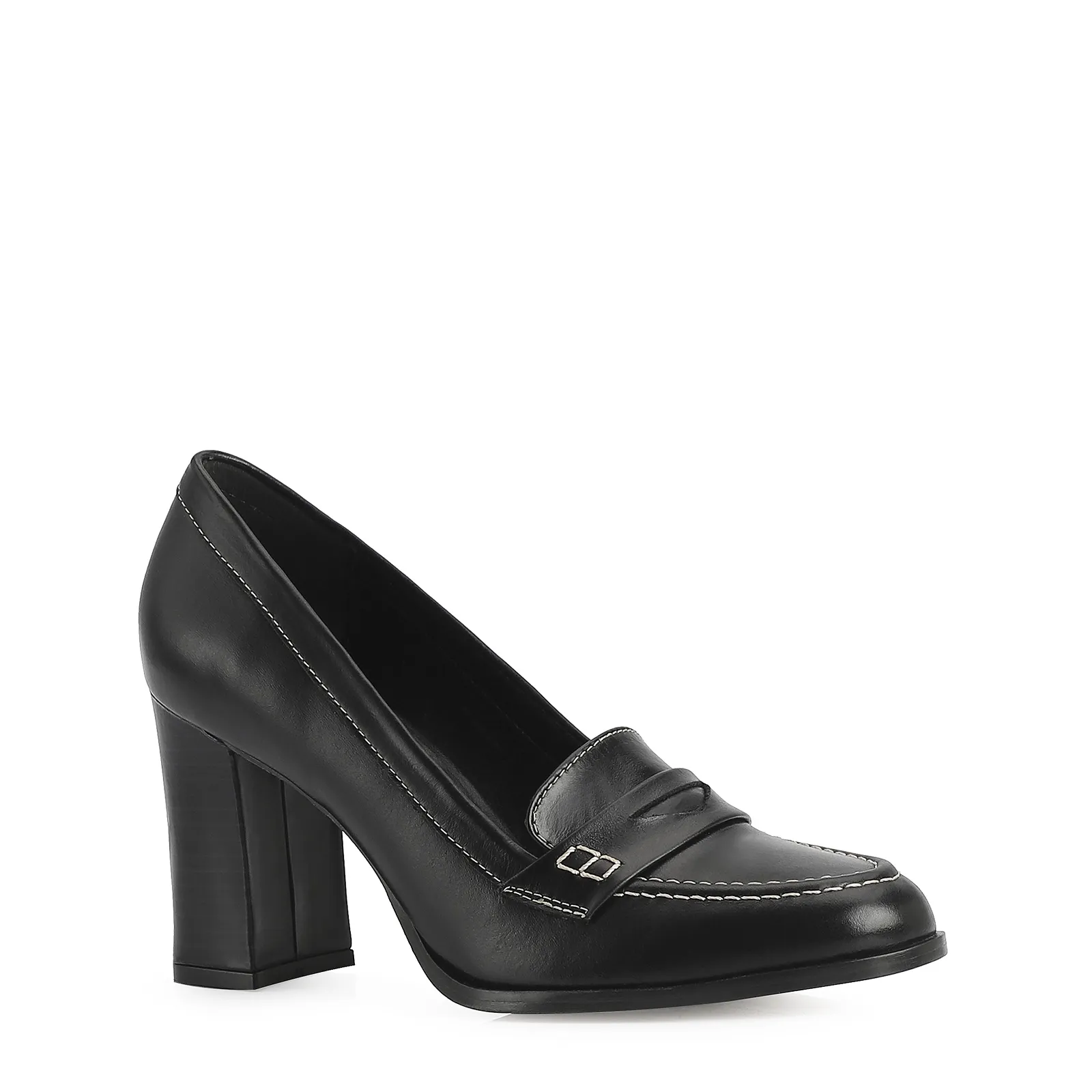Mocassim Couro Preto