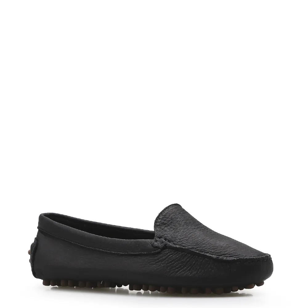 Mocassim Couro Preto