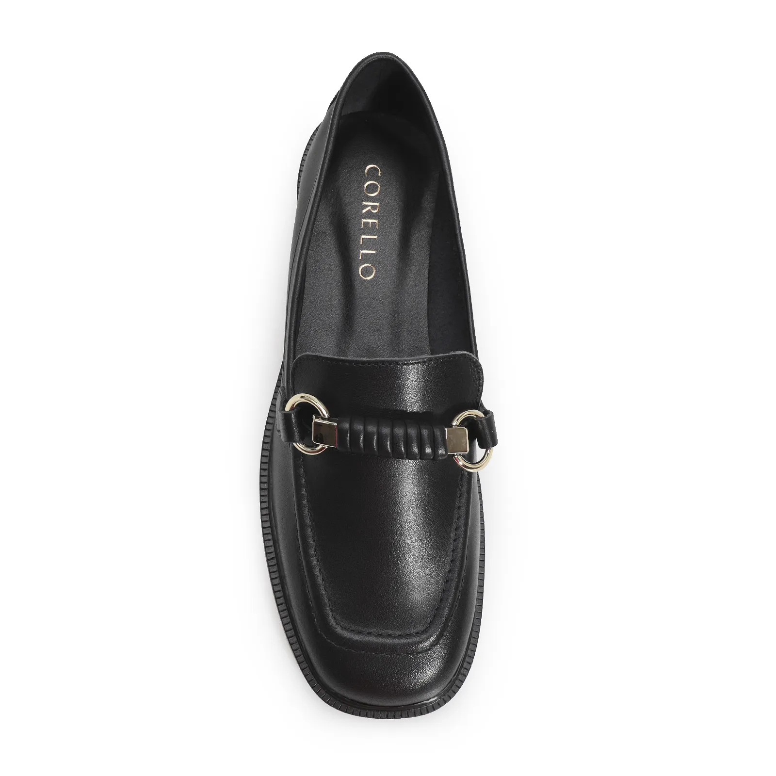 Mocassim Couro Preto