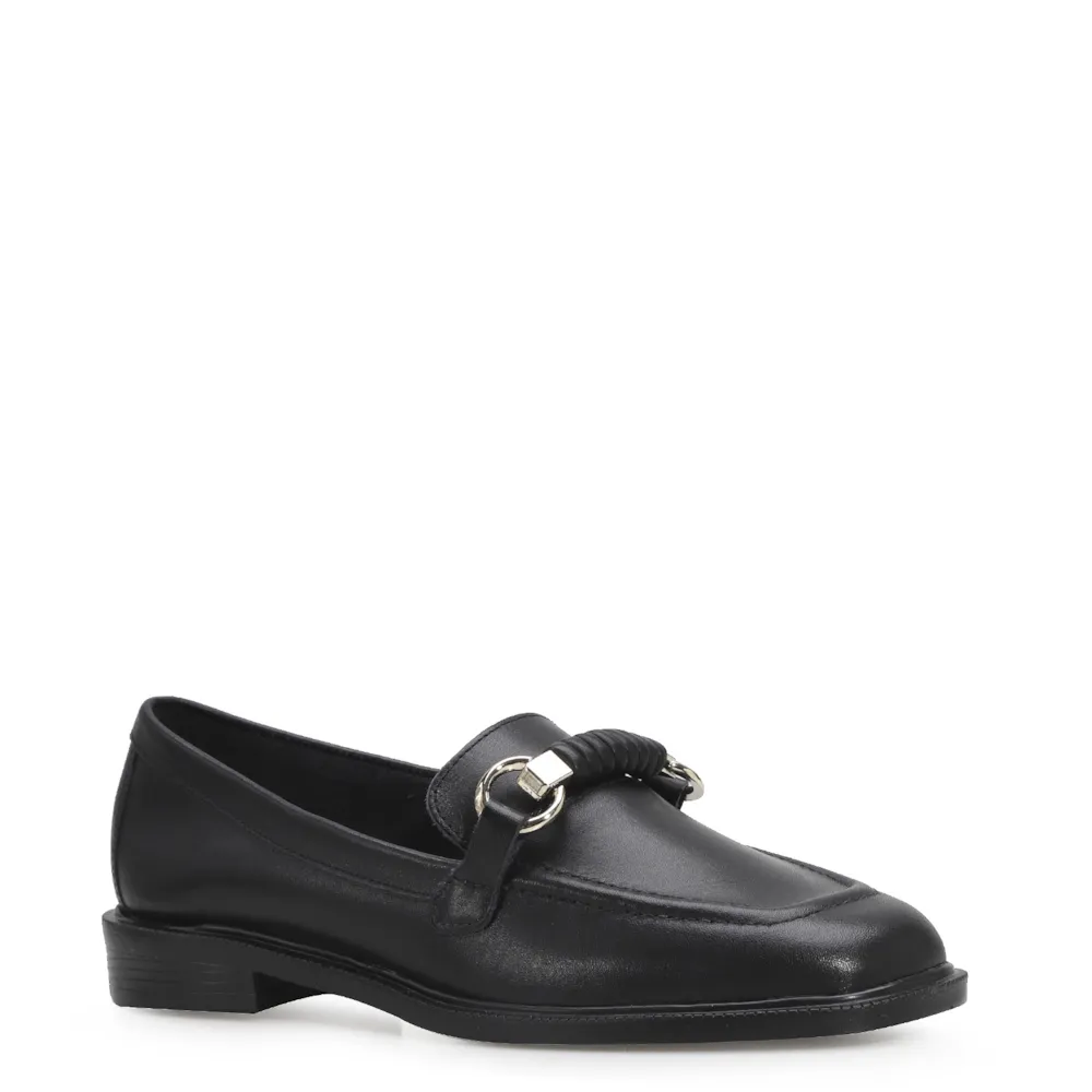 Mocassim Couro Preto
