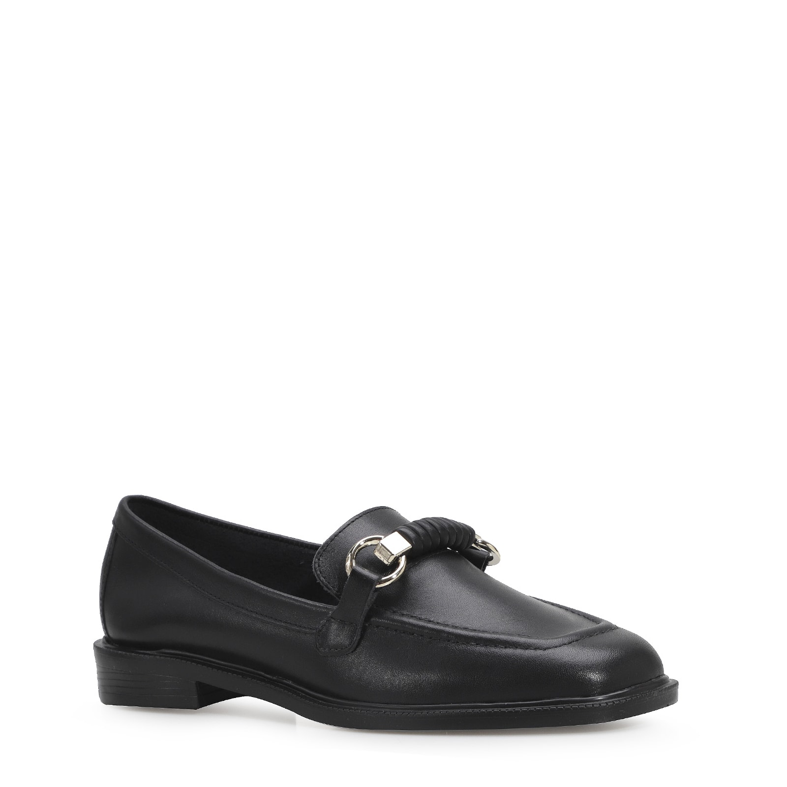 Mocassim Couro Preto