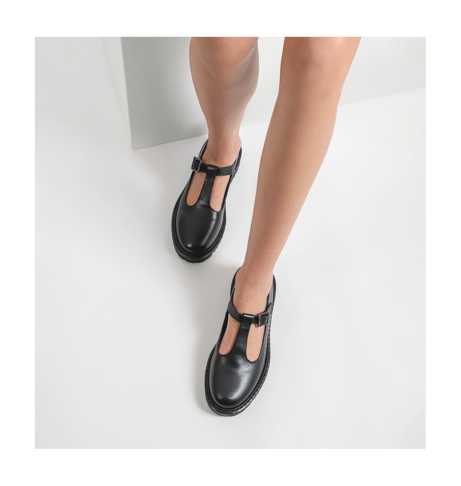 Mocassim Couro Preto
