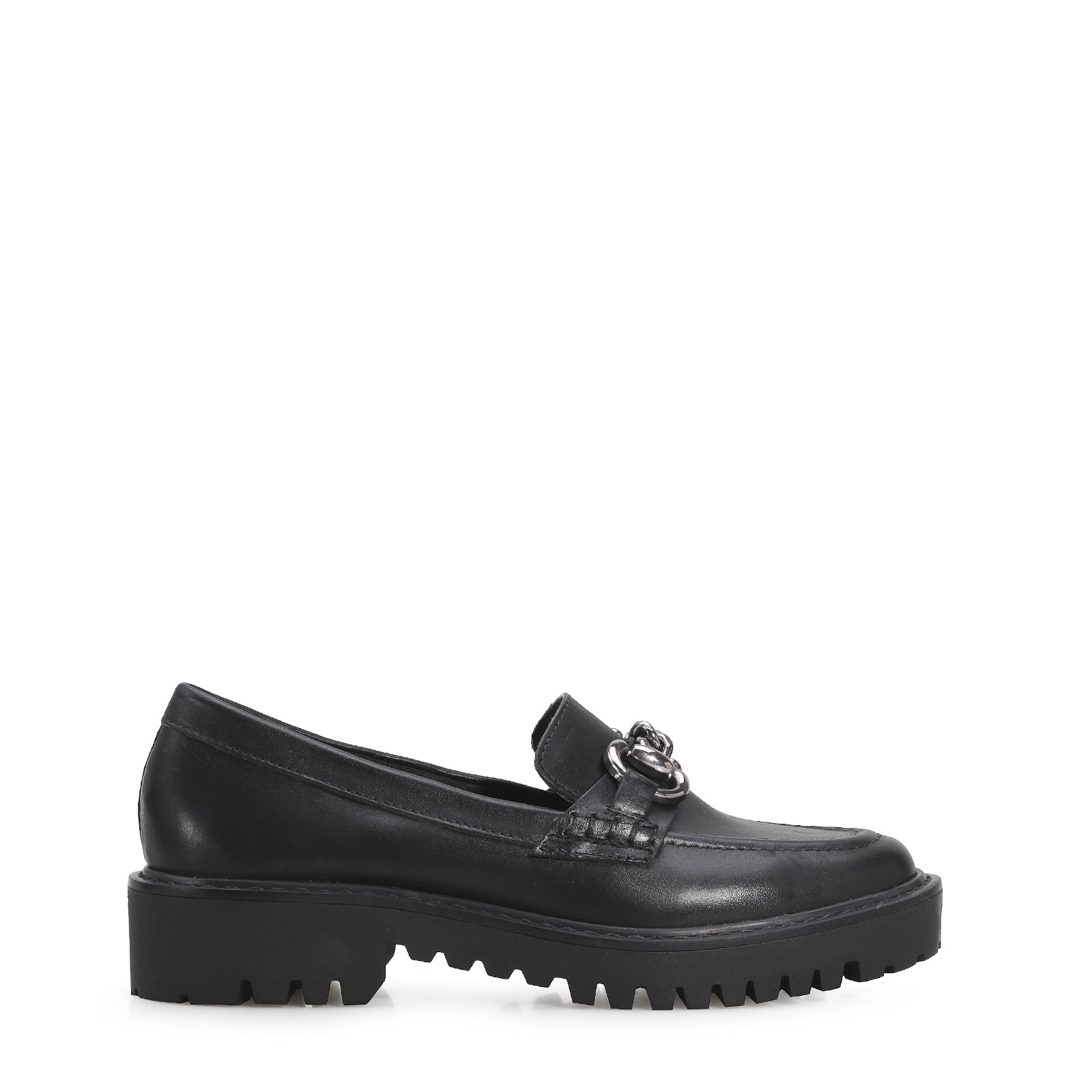 Mocassim Couro Preto