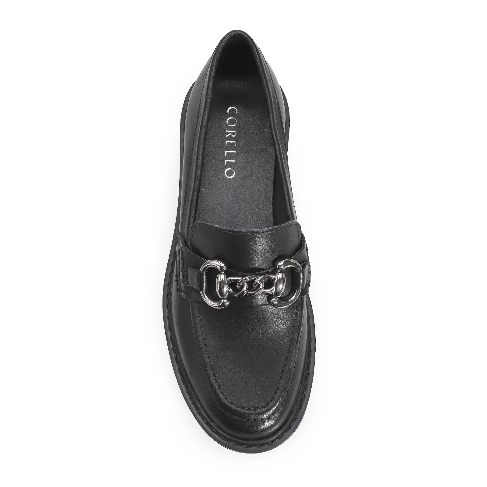 Mocassim Couro Preto