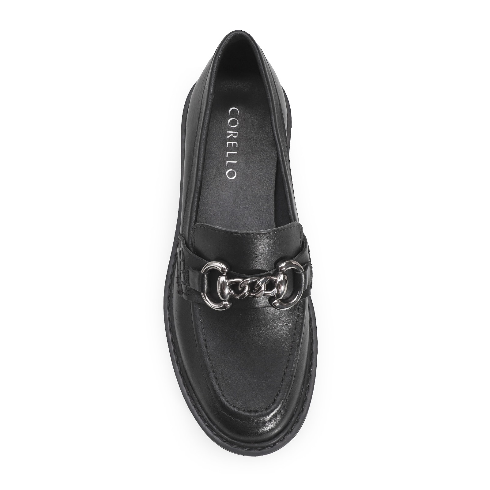 Mocassim Couro Preto