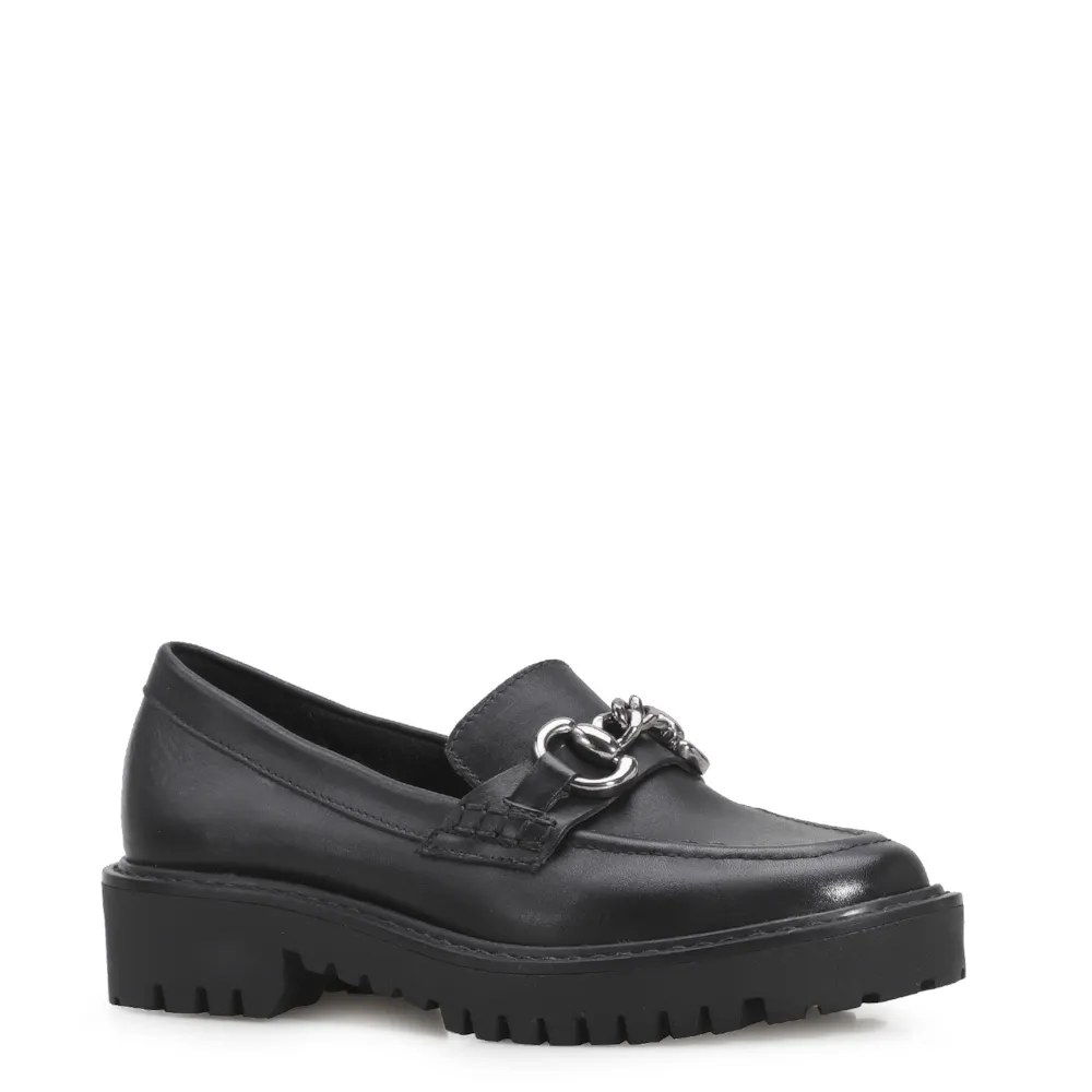 Mocassim Couro Preto