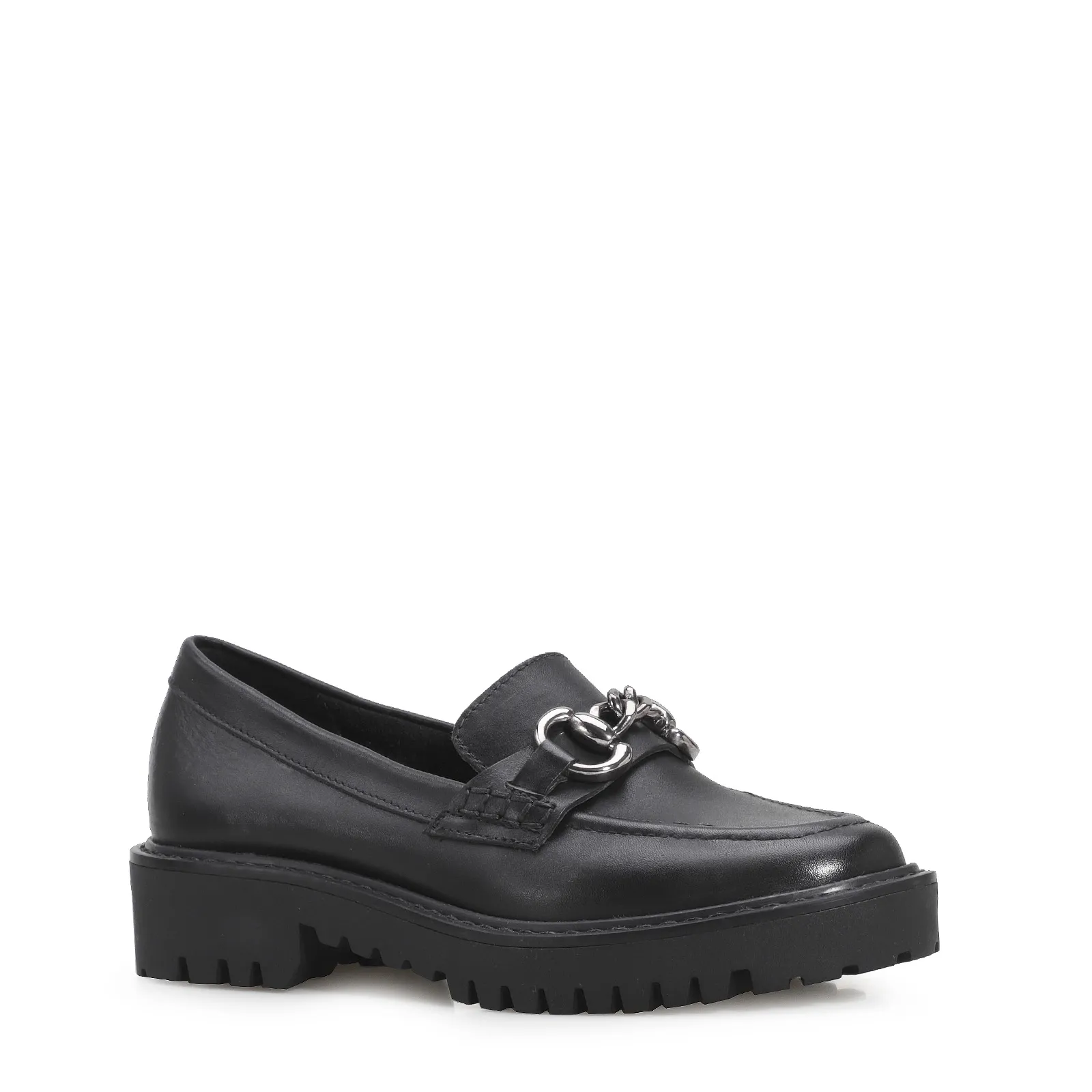 Mocassim Couro Preto