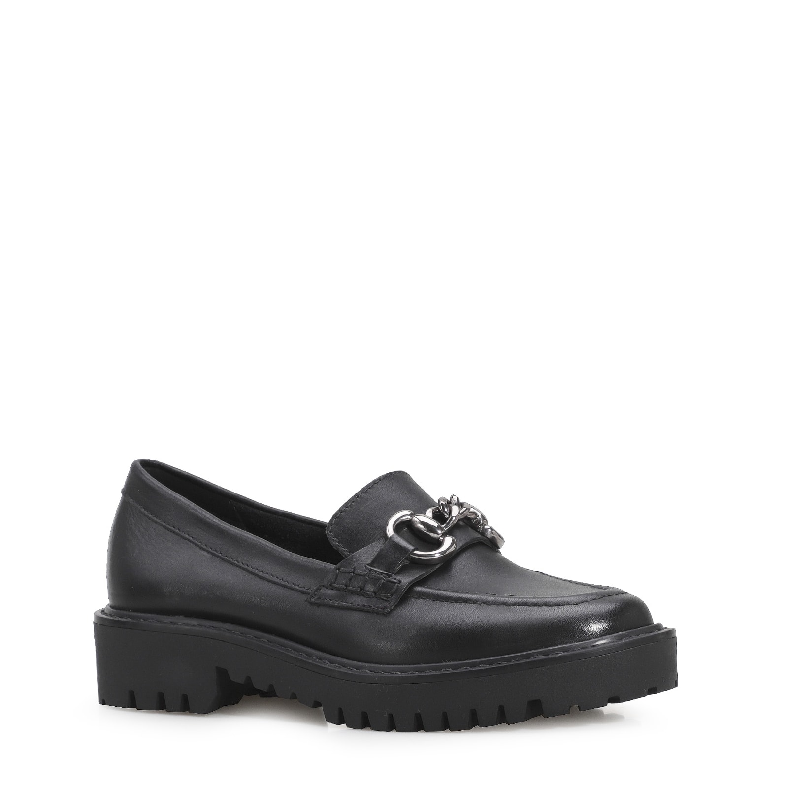 Mocassim Couro Preto