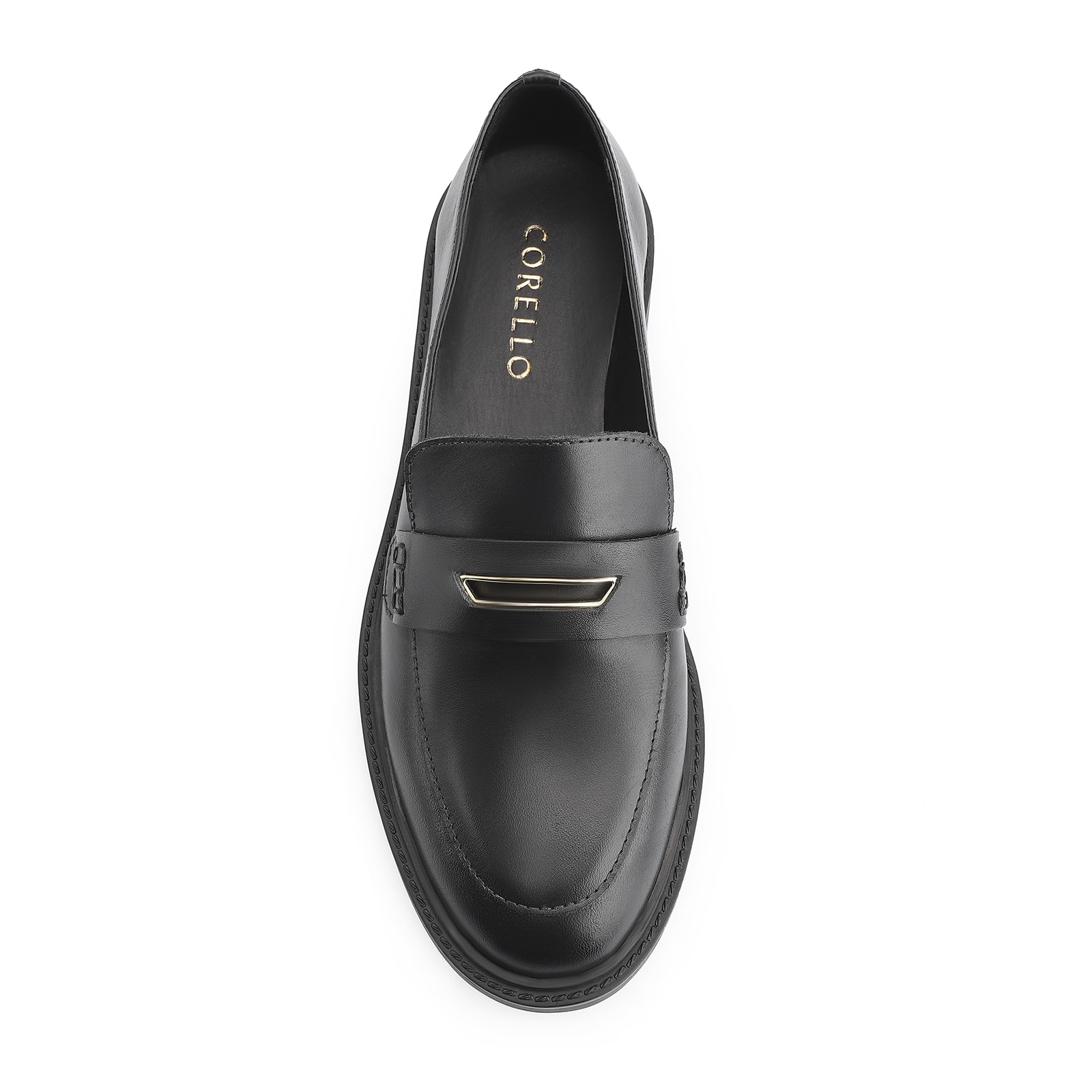 Mocassim Couro Preto