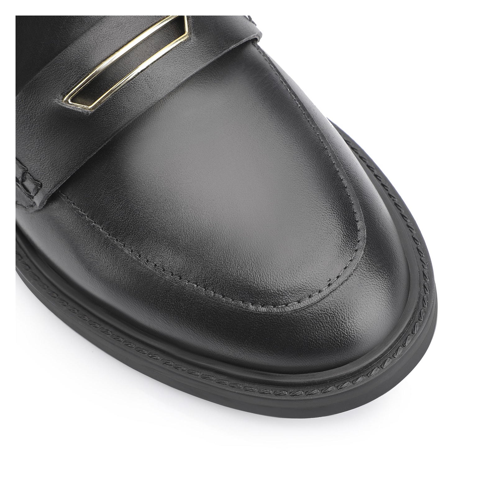 Mocassim Couro Preto