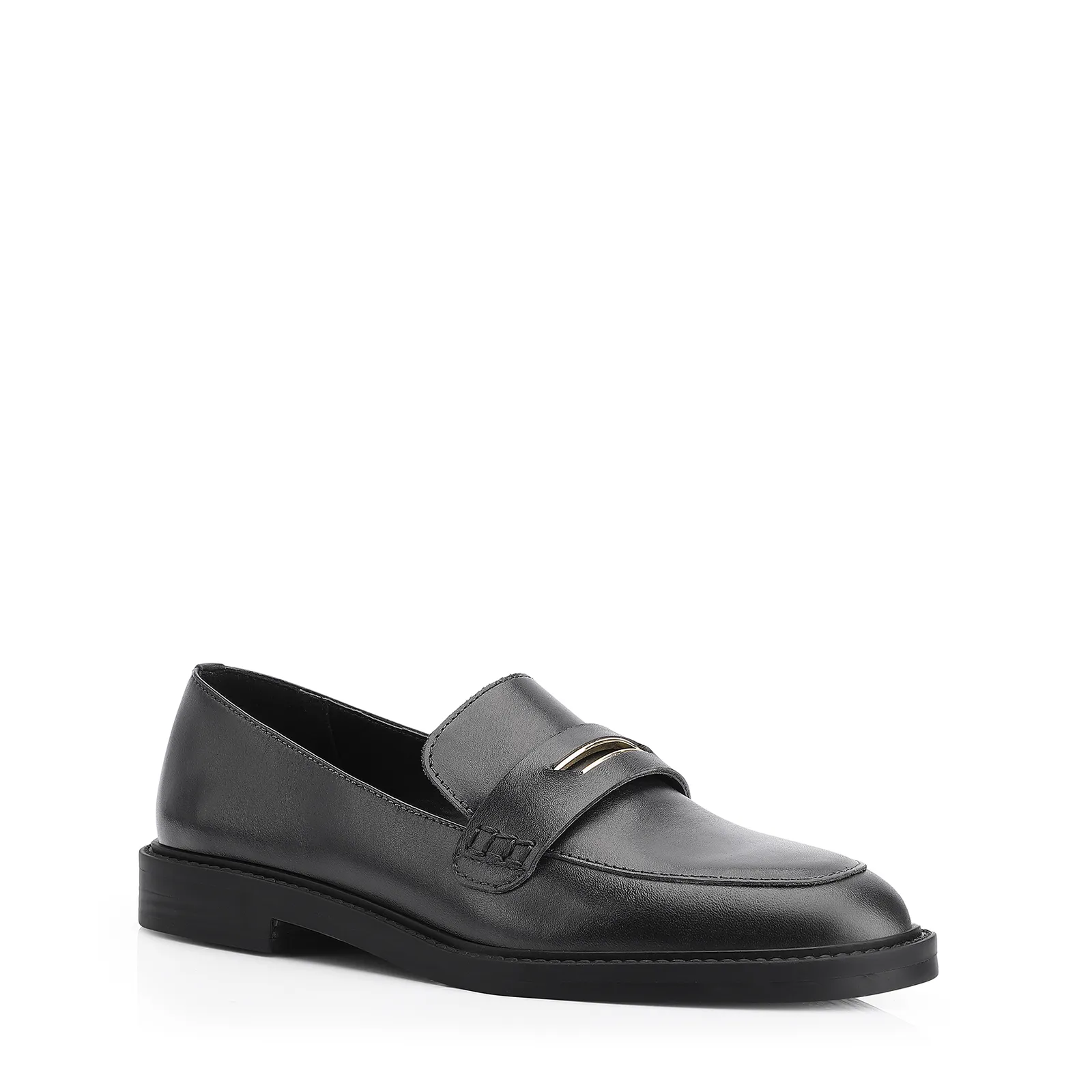 Mocassim Couro Preto