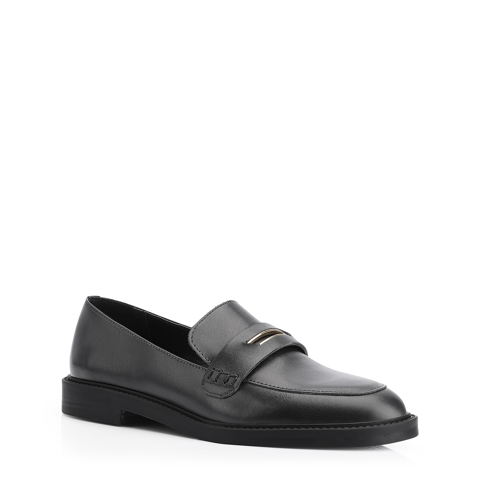 Mocassim Couro Preto