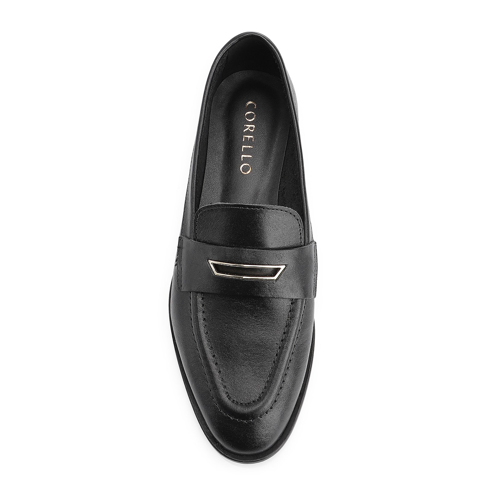 Mocassim Couro Preto