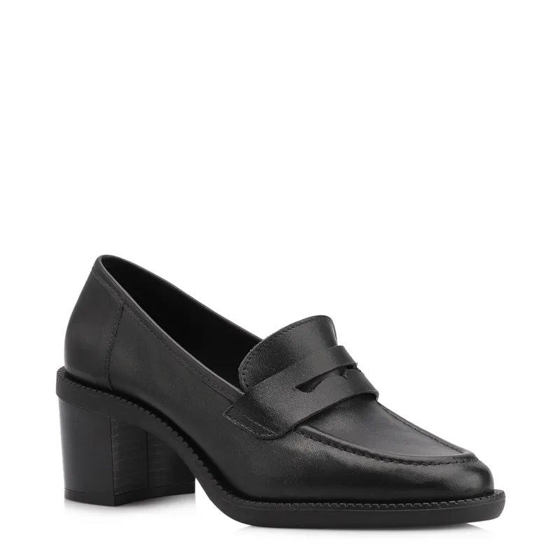 Mocassim Couro Preto