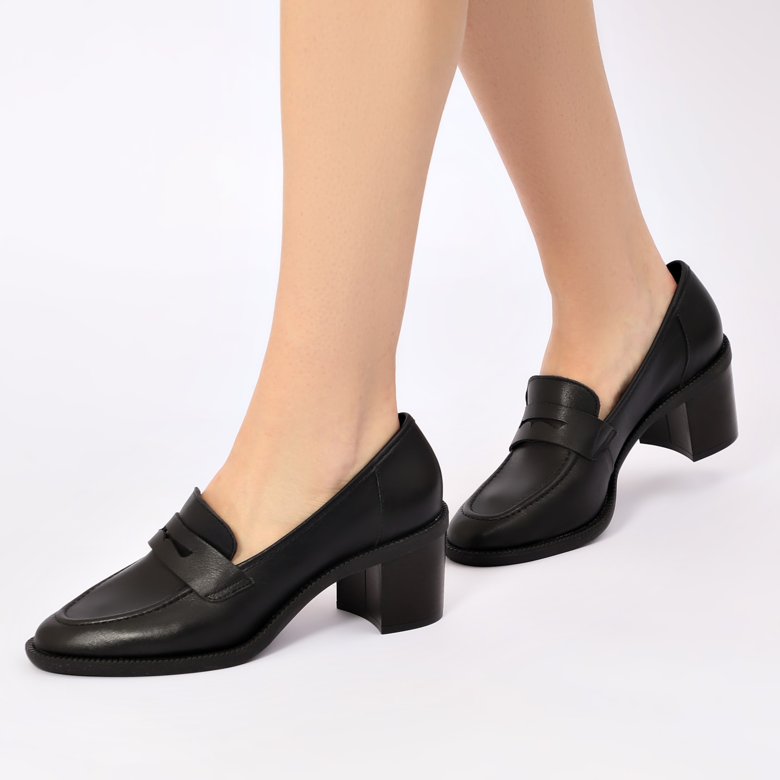 Mocassim Couro Preto