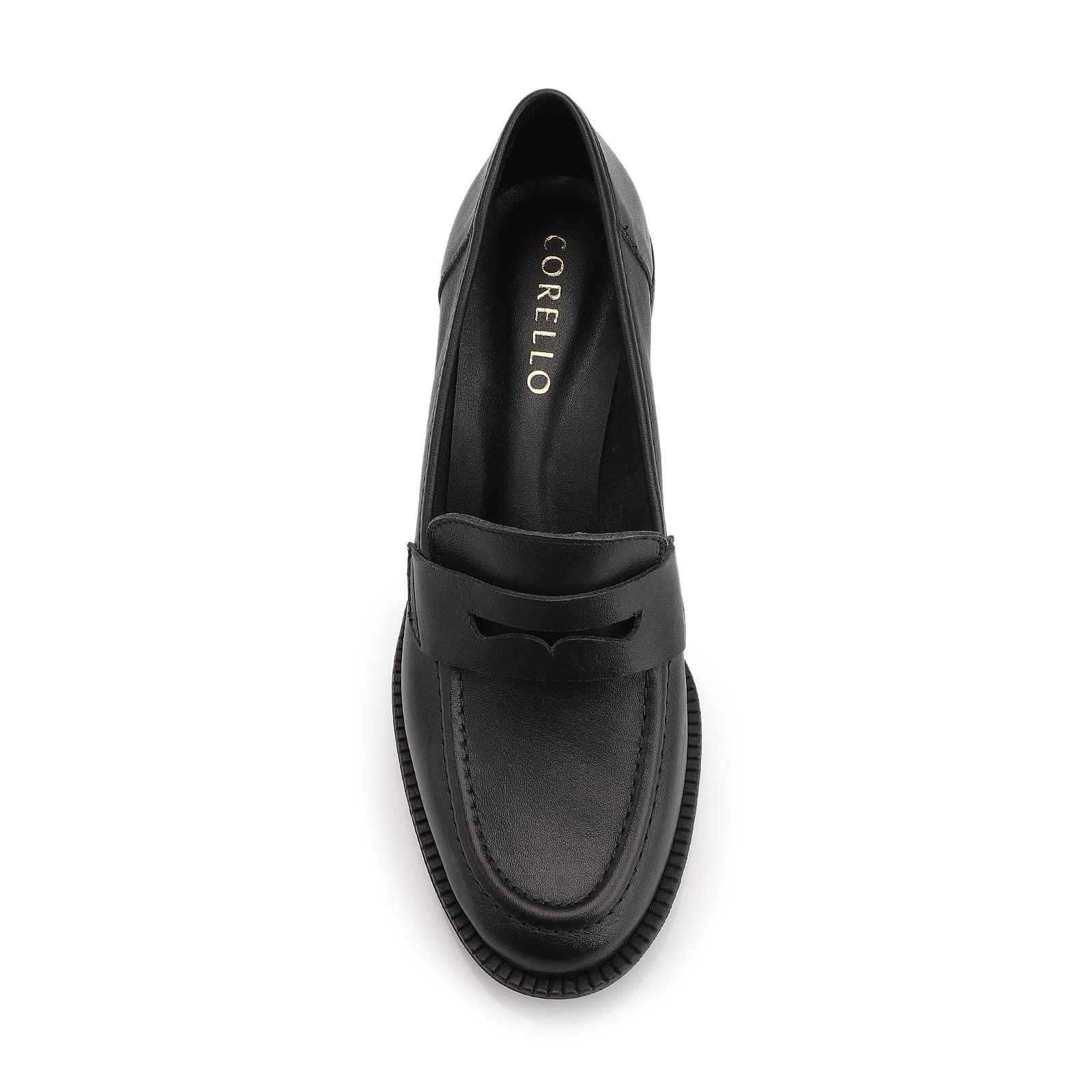Mocassim Couro Preto