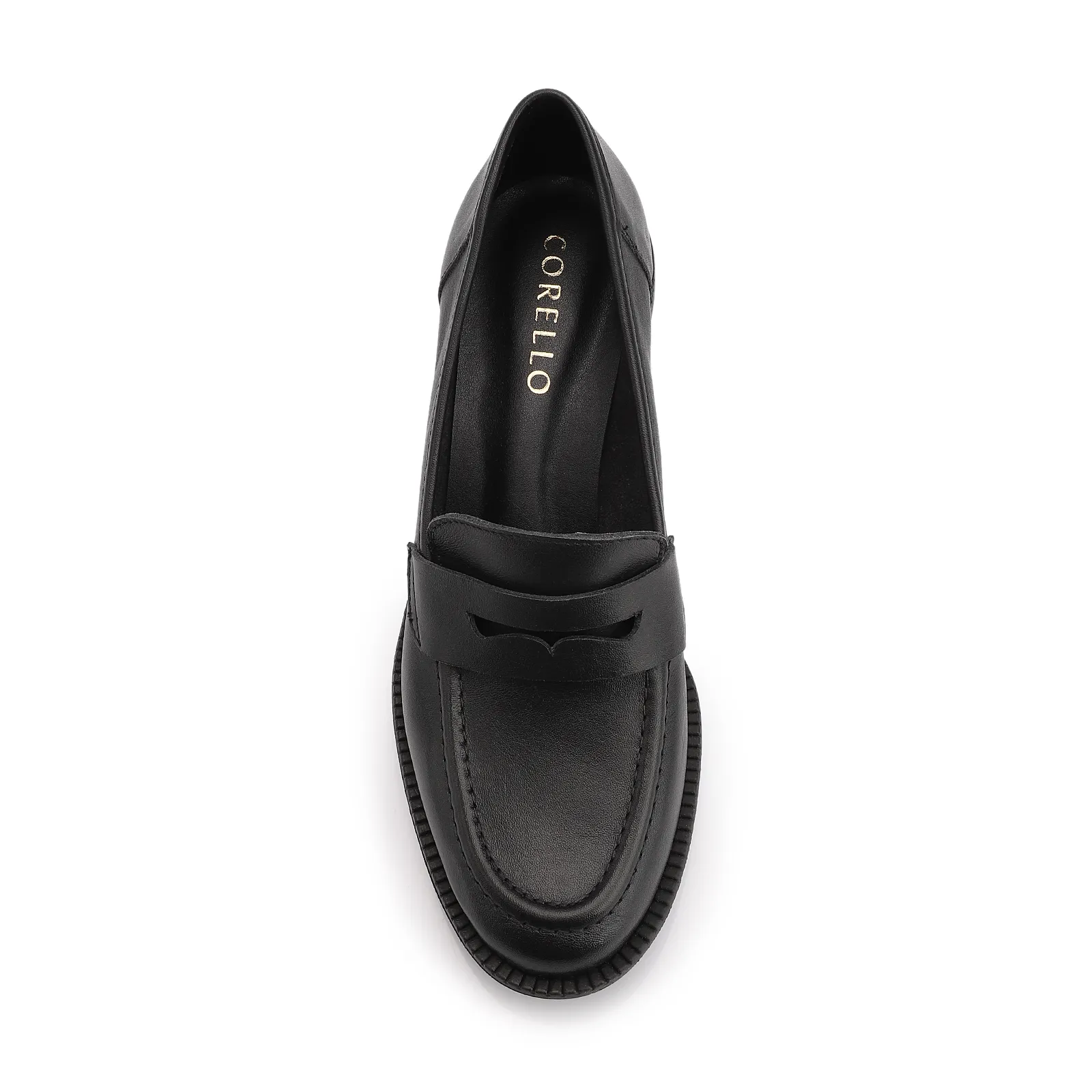 Mocassim Couro Preto