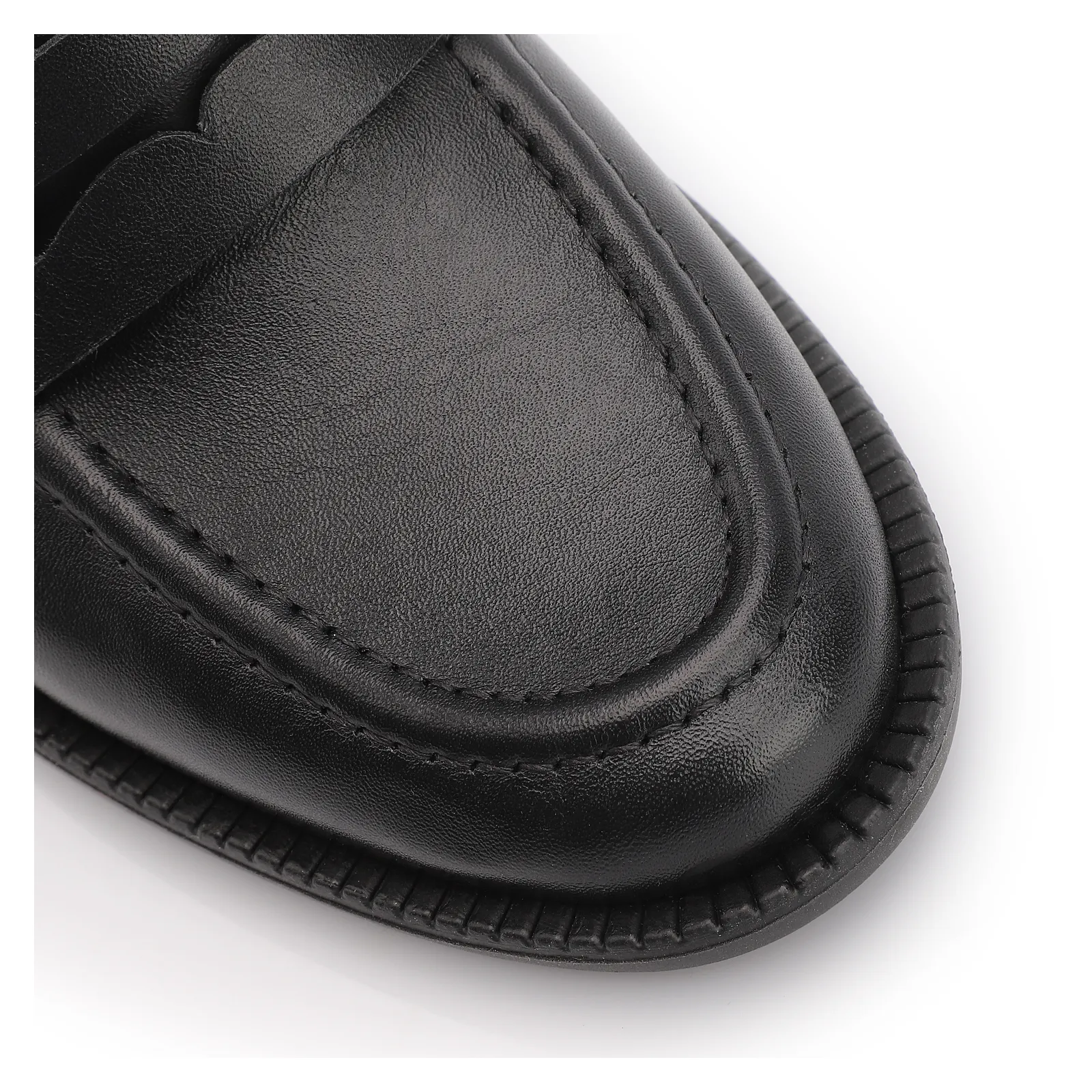 Mocassim Couro Preto