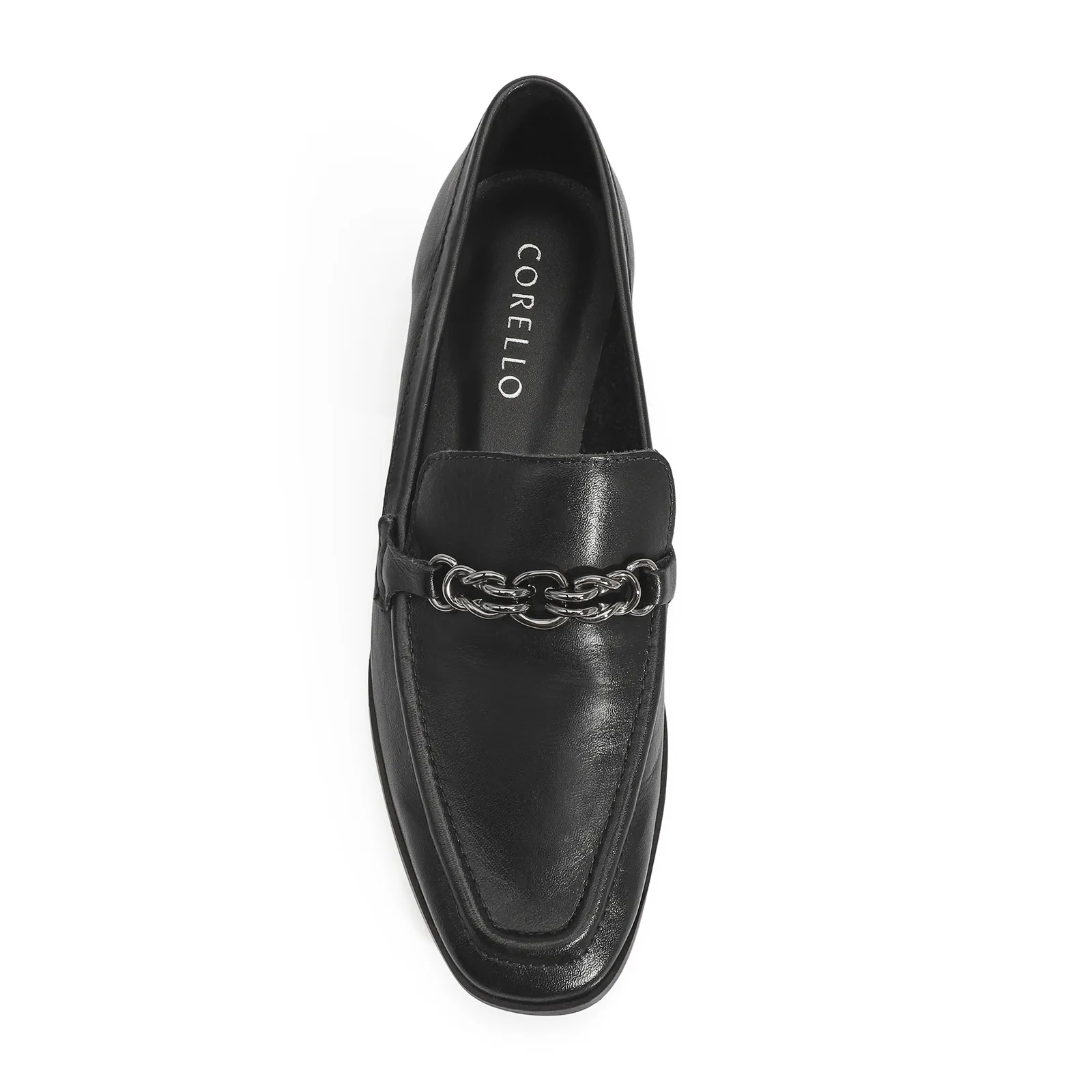 Mocassim Couro Preto