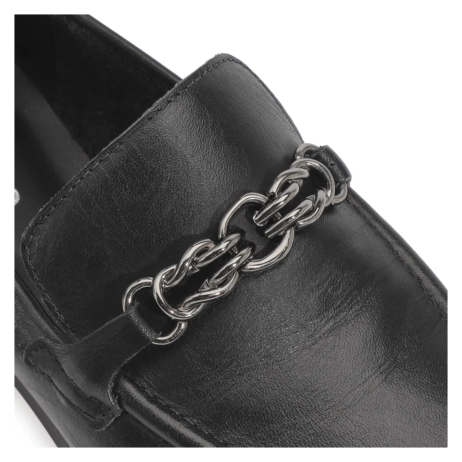 Mocassim Couro Preto
