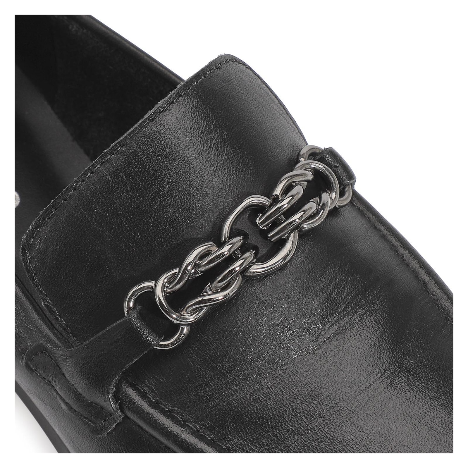 Mocassim Couro Preto