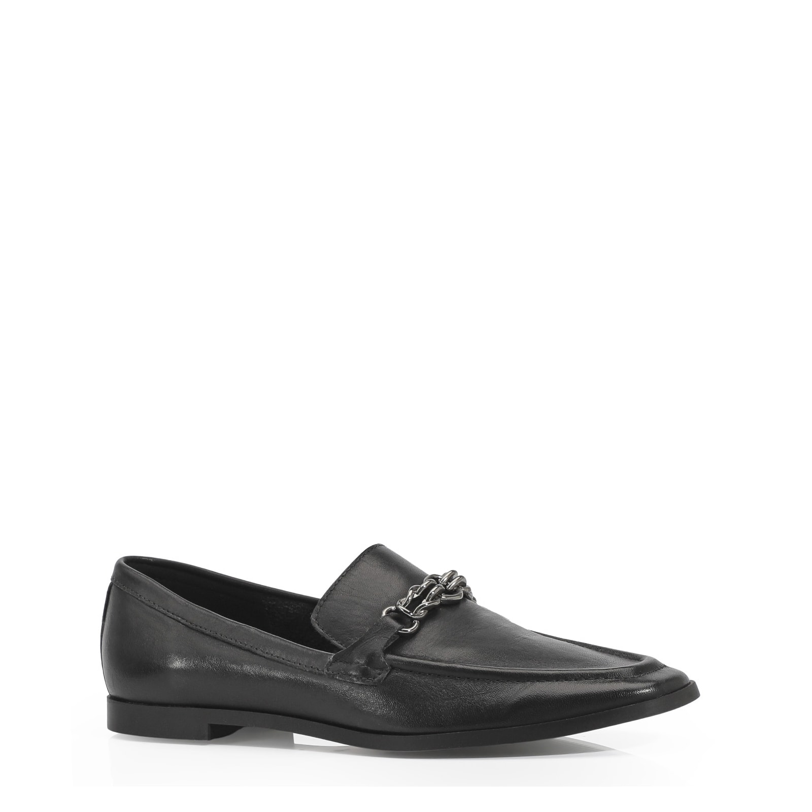 Mocassim Couro Preto